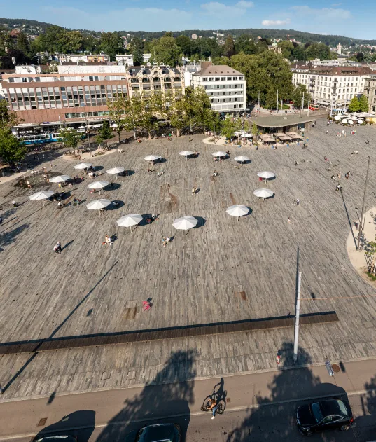 Glatz Beschattung in einem Outdoor-Konzept